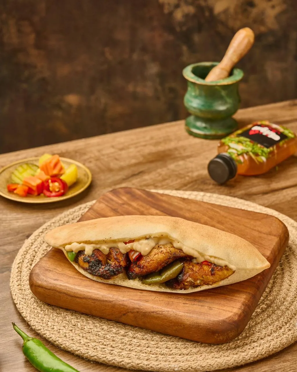 ساندوتش شيش وخضار