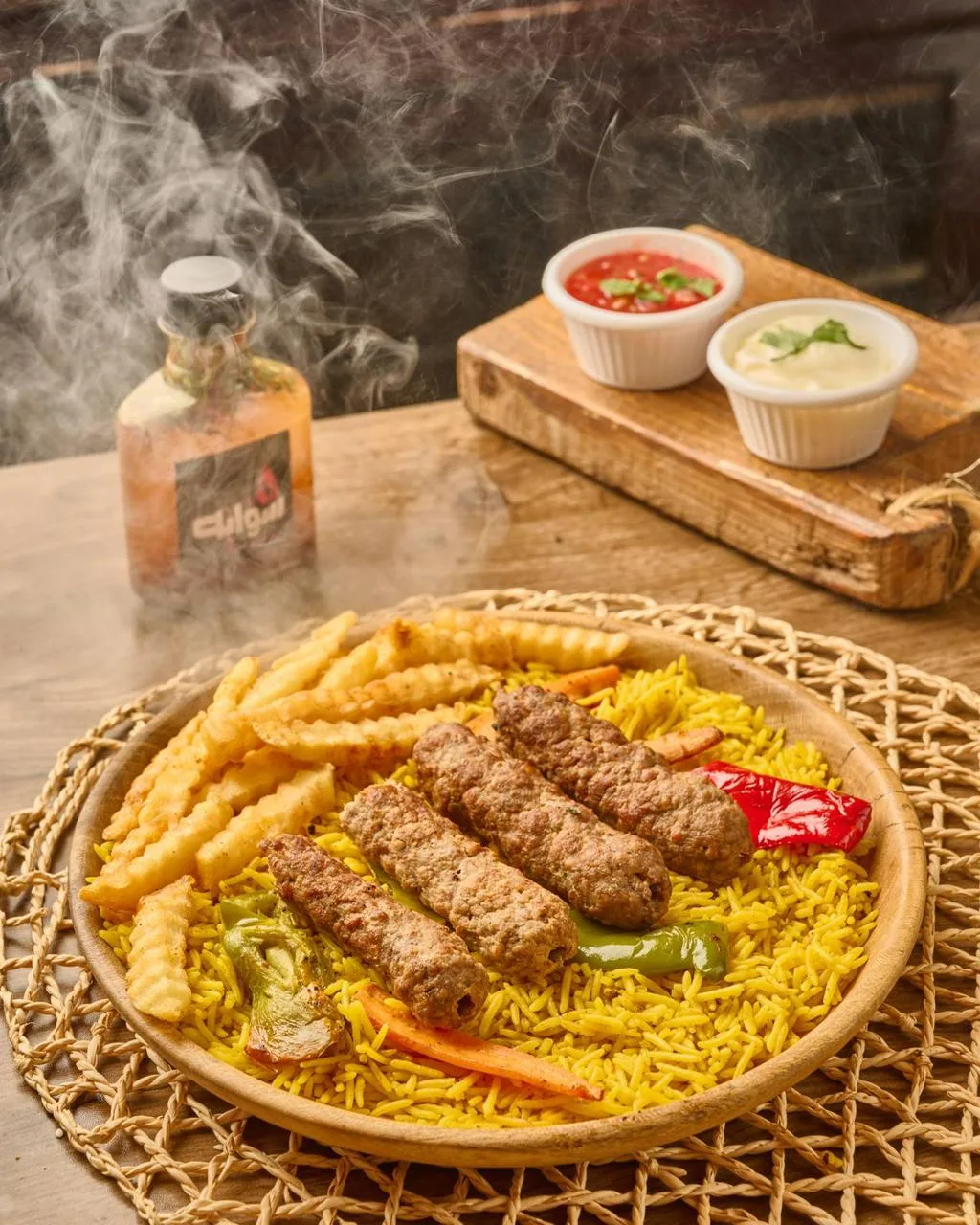 وجبة مكرونة ولحمة